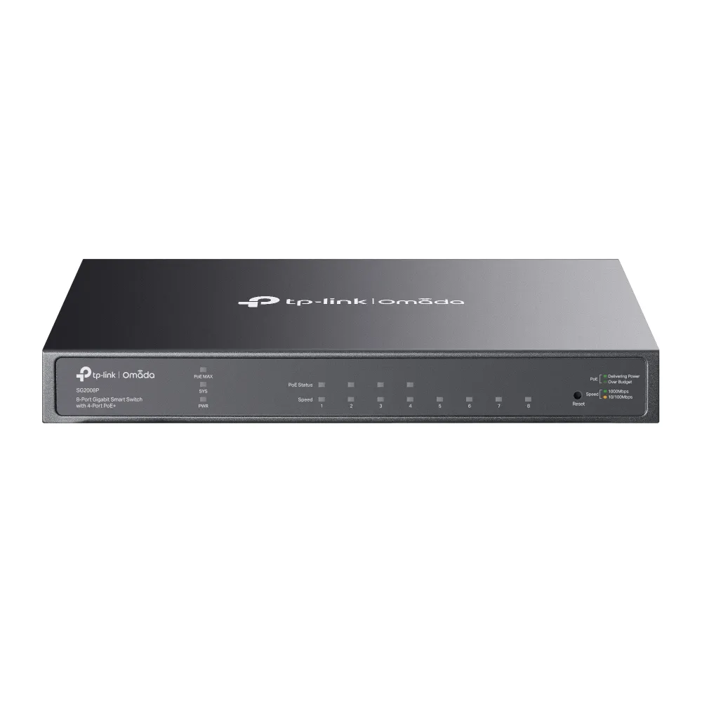 Switch Omada Smart 8 Puertos Gigabit 4 PoE+ 62W TP-LINK