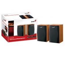 Parlantes Genius SP-HF160 en madera