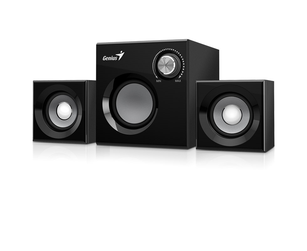 Parlantes 2.1 Genius madera 8w