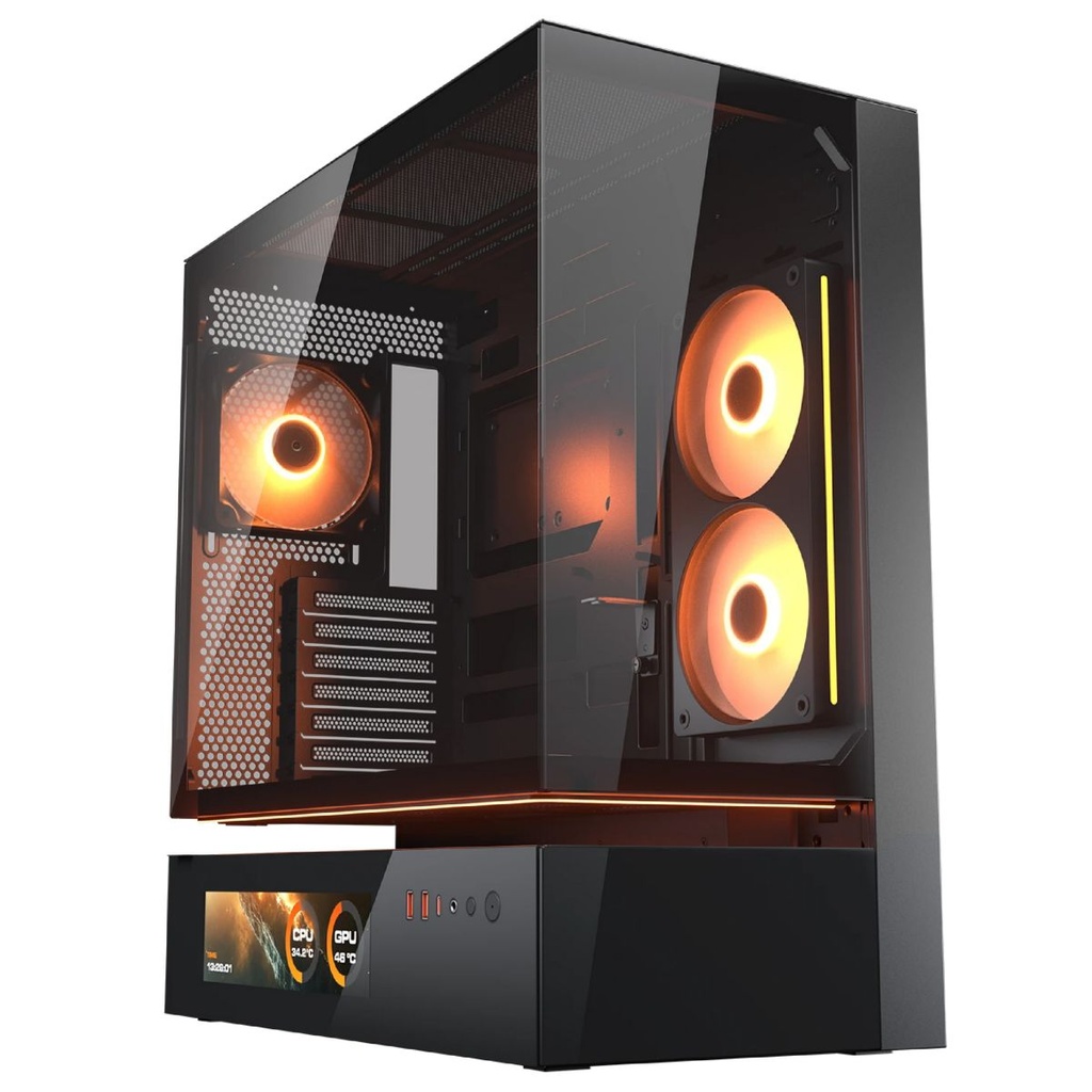 Gabinete Mid Tower ARGB Crystal Side Panel