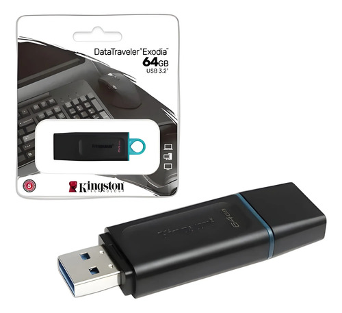 Pendrive USB 3.2 64GB Datatraveler Exodia