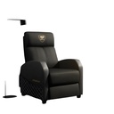 Silla Gamer Negro Terciopelo Reclinable 135kg