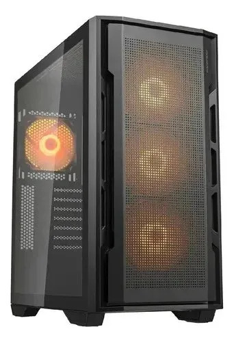 Gabinete Mid Tower Atx Negro Con Iluminación Rgb Cristal Templado