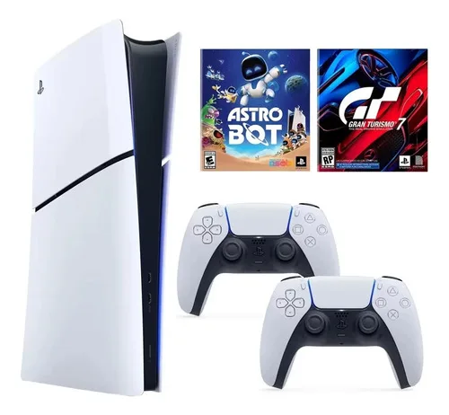 Consola De Juegos 4K Slim Digital Con Joystick Dualsense Y 2 Juegos