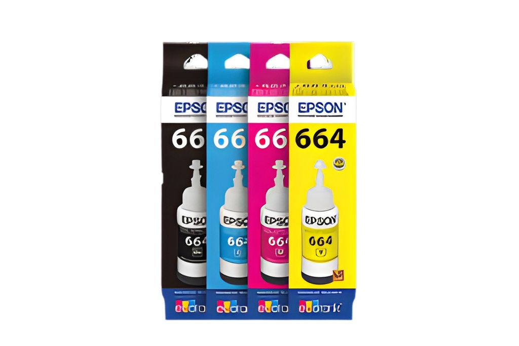 Botella De Tinta Epson T664 Cián