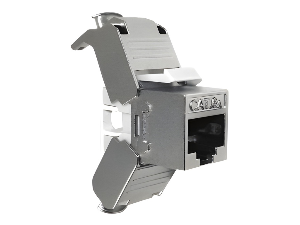 Inserto Modular Cat6a Stp Rj-45 Plata