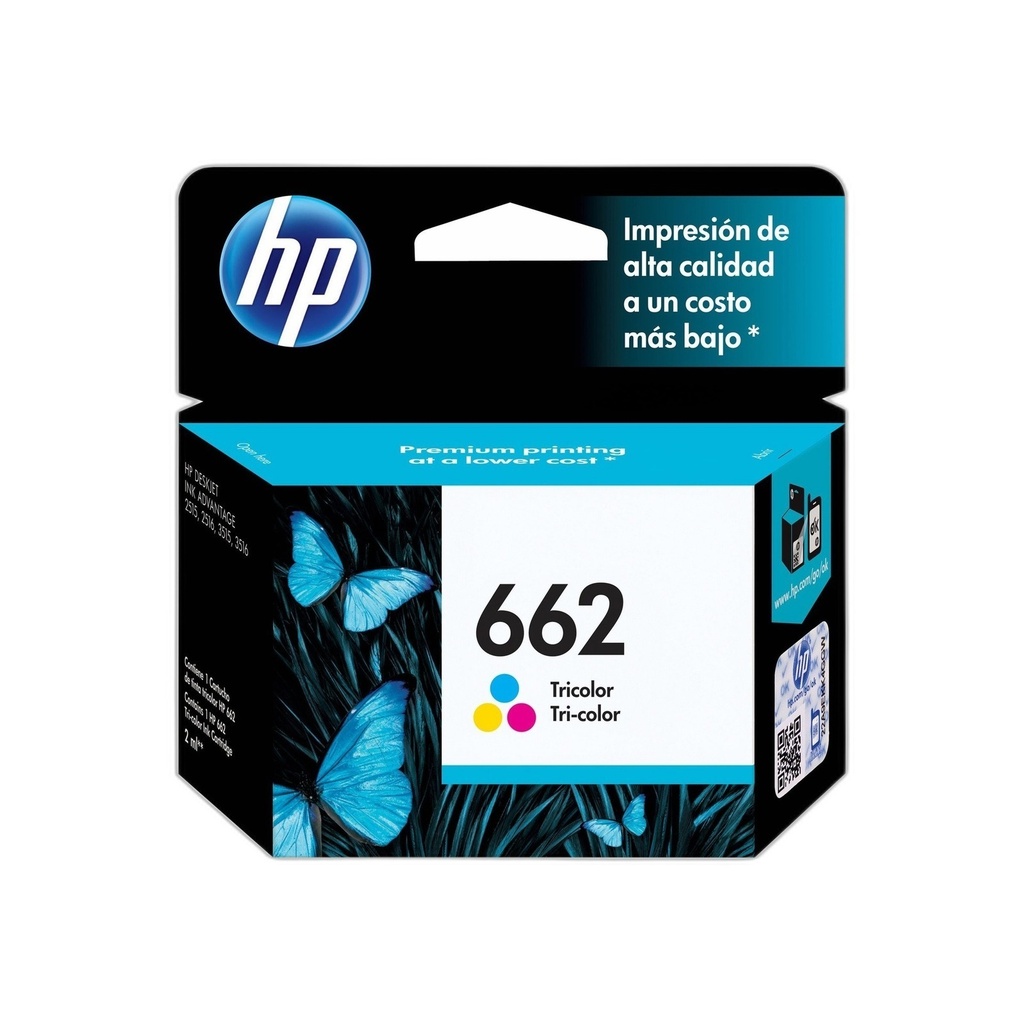 Cartucho De Tinta Hp 662 Tricolor Original