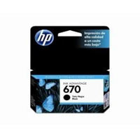 HP 670 - 14 ml - negro - original - Ink Advantage - cartucho de tinta - para Deskjet Ink Advantage 3525, Ink Advantage 46XX, Ink Advantage 5525, Ink Advantage 6525