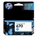 Cartucho de Tinta HP 670 Cián