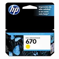 HP 670 - Amarillo - original - Ink Advantage - cartucho de tinta - para Deskjet Ink Advantage 3525, Ink Advantage 46XX, Ink Advantage 5525, Ink Advantage 6525