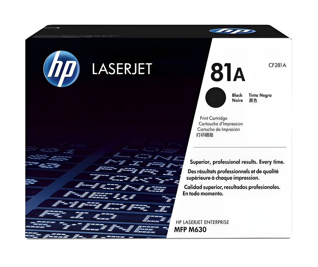 Tóner Original Hp 81A Negro