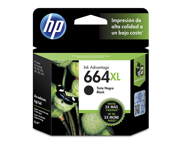 Cartucho de Tinta HP 664XL Negro