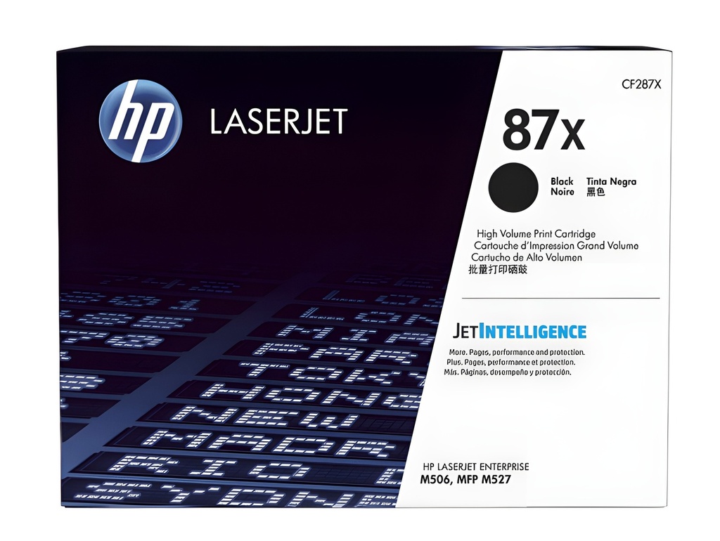 Tóner Original Hp 87X Negro Alto Rendimiento