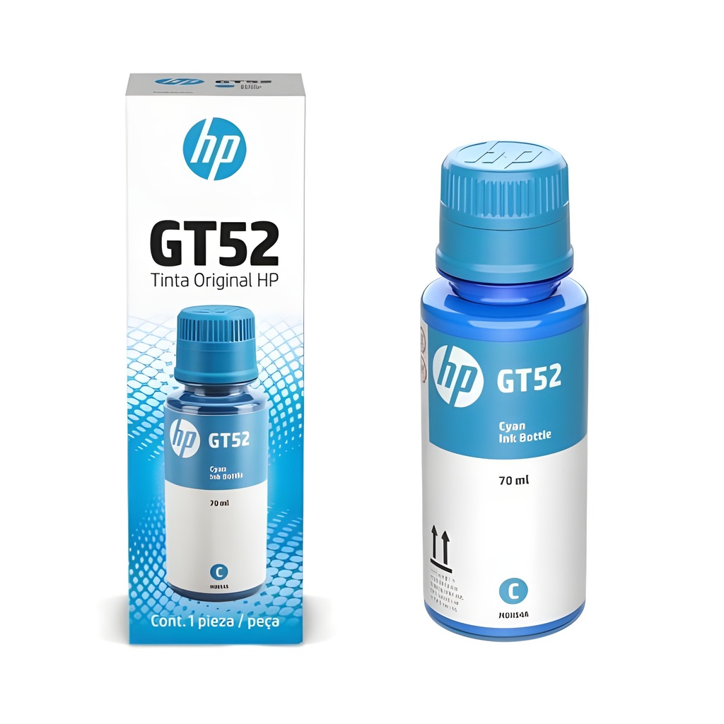 Botella De Tinta Gt52 Cian 70ml