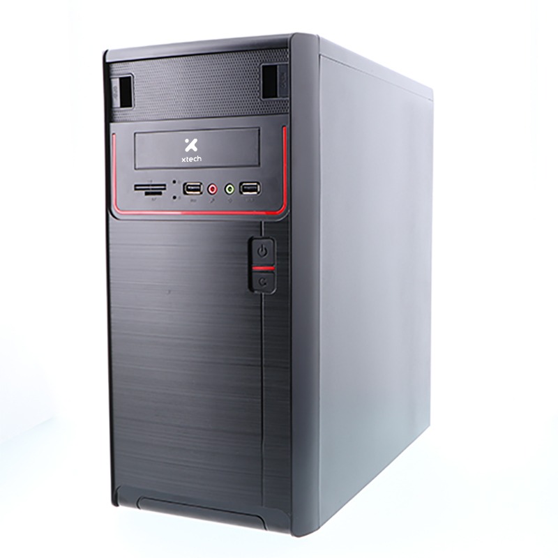Gabinete PC Mini-Tower Micro-Atx Negro Fuente 600W