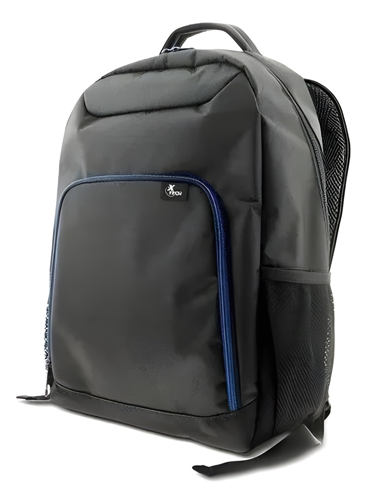 Mochila Para Laptop 15.6" Poliéster Negro Con Azul