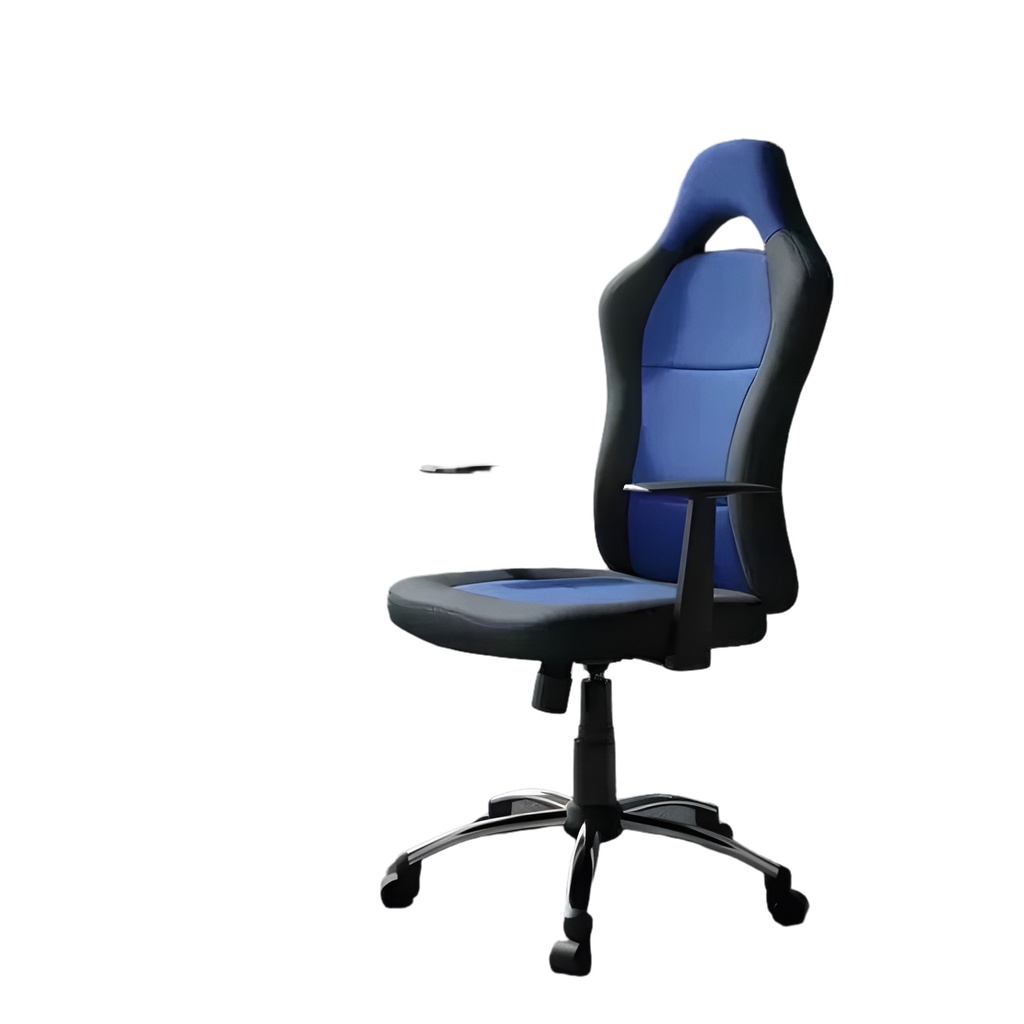 Silla Gamer Azul Y Negra Cuero Pu Reposabrazos 3D Reclinable 110kg