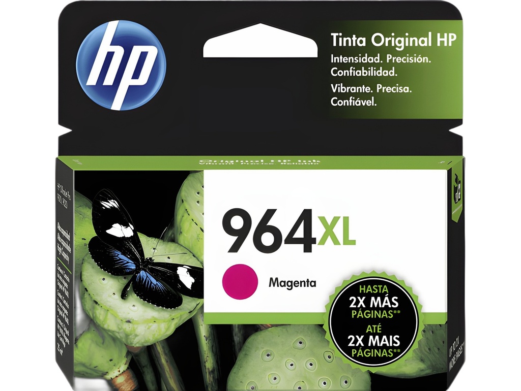 Cartucho De Tinta Hp 964XL Magenta Alto Rendimiento Original 1600 Páginas