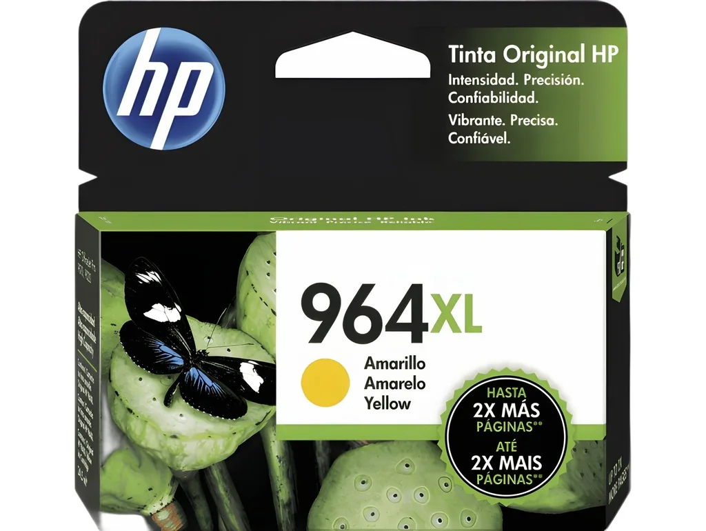 Cartucho De Tinta Hp 964XL Amarillo De Alto Rendimiento Original
