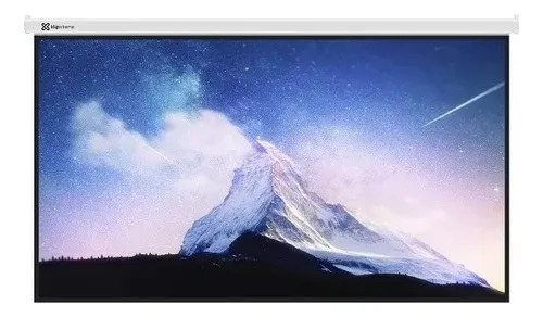 Pantalla De Proyección Manual Klip Xtreme 100" Para Techo Y Pared
