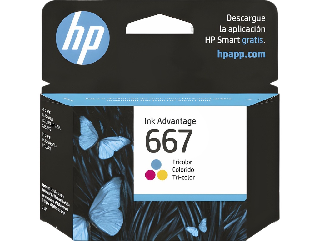 Cartucho De Tinta Hp 667 Tricolor Original