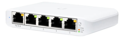 Switch Smart 5 Puertos Gigabit PoE+ 30W Ubiquiti Usw Flex Mini