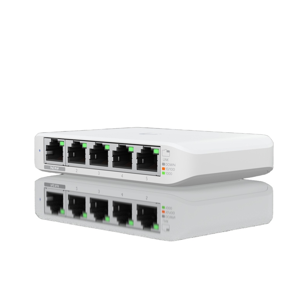 Switch No Administrable 5 Puertos Gigabit PoE+ Usw Flex Mini