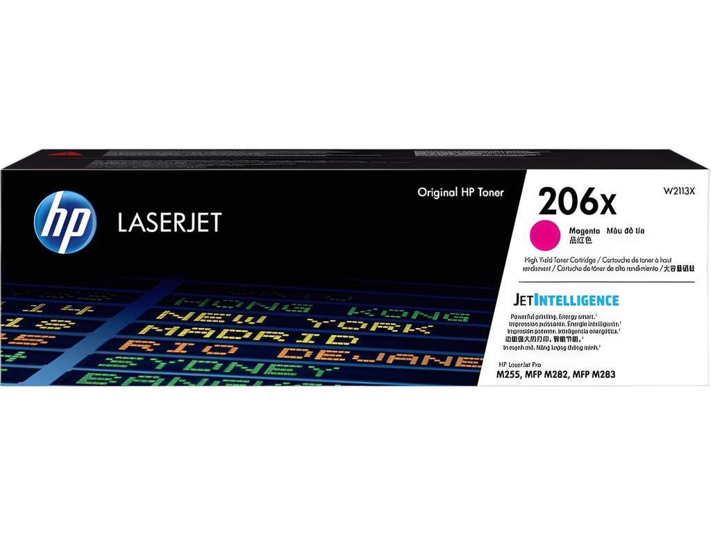 Tóner Original Hp 206X Magenta Alto Rendimiento