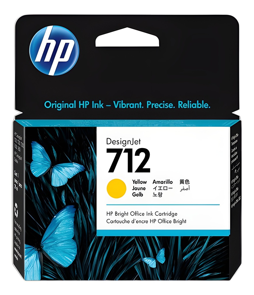 Cartucho De Tinta Hp Designjet Amarillo 29ml Original