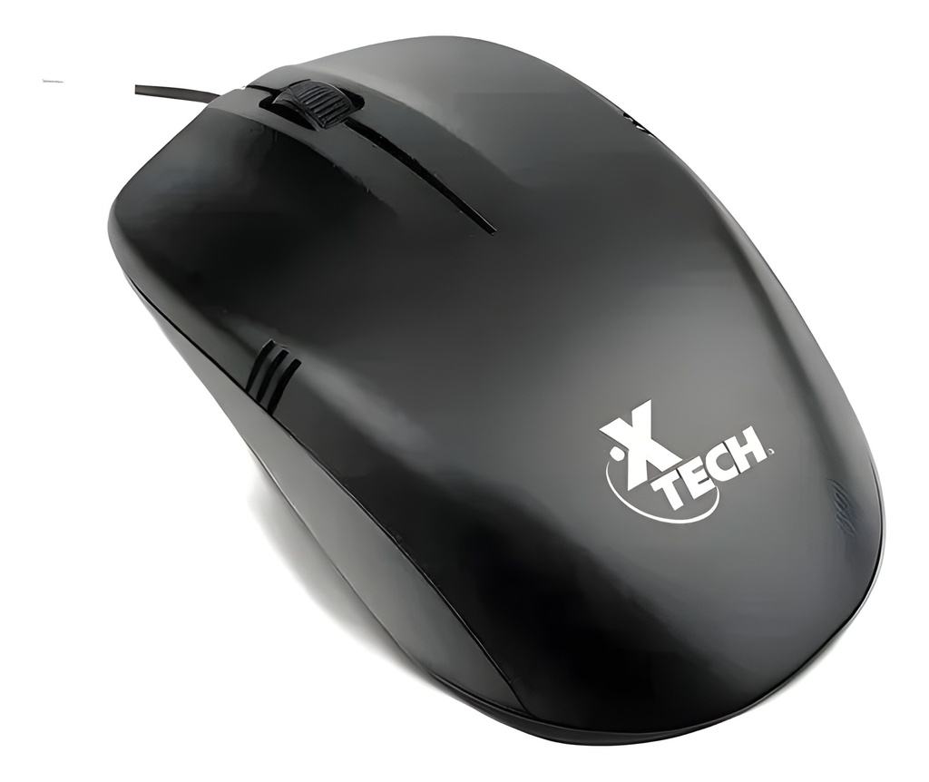 Mouse USB Cableado 3-Botones 1000dpi Negro