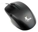 Mouse USB Cableado 3-Botones 1000dpi Negro