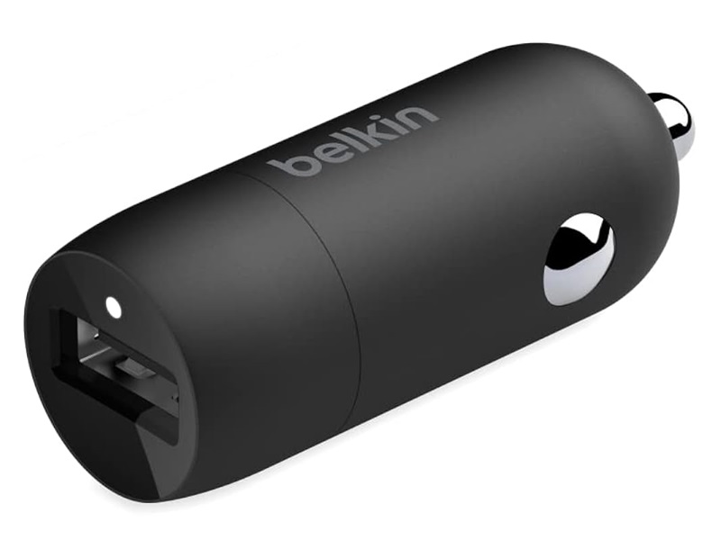 Adaptador de Corriente para el Coche 20W Fast Charge USB-C 24 Pin Negro Belkin