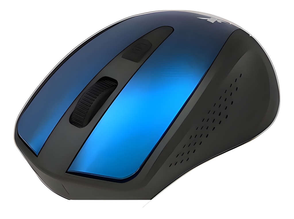 Mouse Inalámbrico 1600dpi 4-Botones Azul