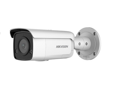 Cámara IP Bullet 4MP 2.8mm AcuSense con Luz Estroboscópica y Alarma Audible IP67 HIKVISION
