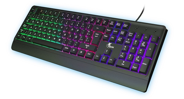 Teclado QWERTY con Retroiluminación USB XTECH CHEVALIER
