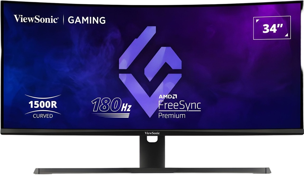 Monitor Gamer Va 34" 2K 180Hz 1ms Curvo
