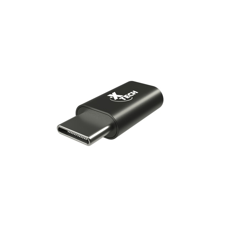 Adaptador USB-C A Micro-USB Type B Negro