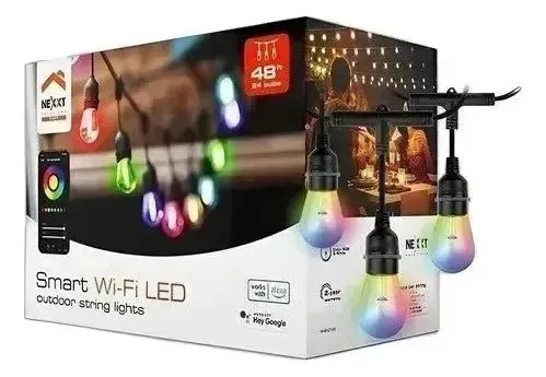 Tira De Luces Rgb 24 Bombillas/14.6m
