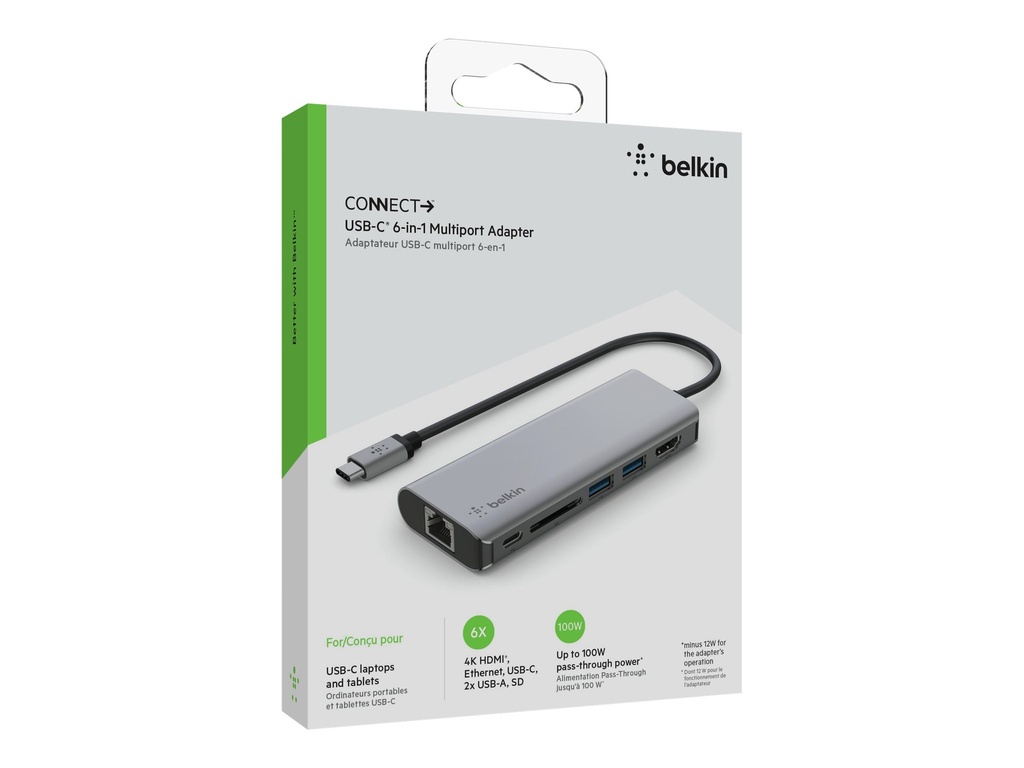 Adaptador USB-C 6 en 1 Belkin