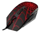 Mouse USB Cableado Negro Y Rojo Gaming Spider-Man