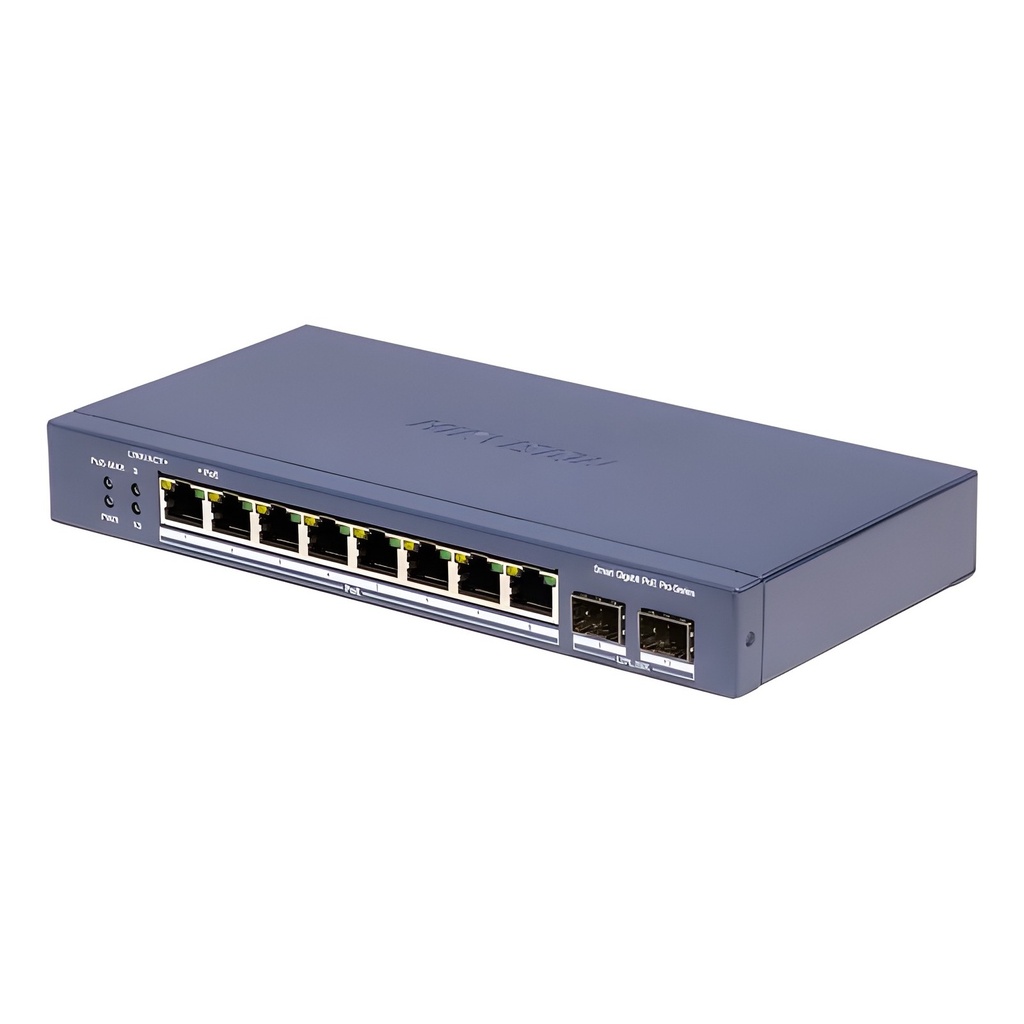Switch Administrable Capa No 8 Puertos Gigabit 2 Uplinks Sfp PoE+ 110W
