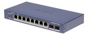 Switch Administrable Capa No 8 Puertos Gigabit 2 Uplinks Sfp PoE+ 110W