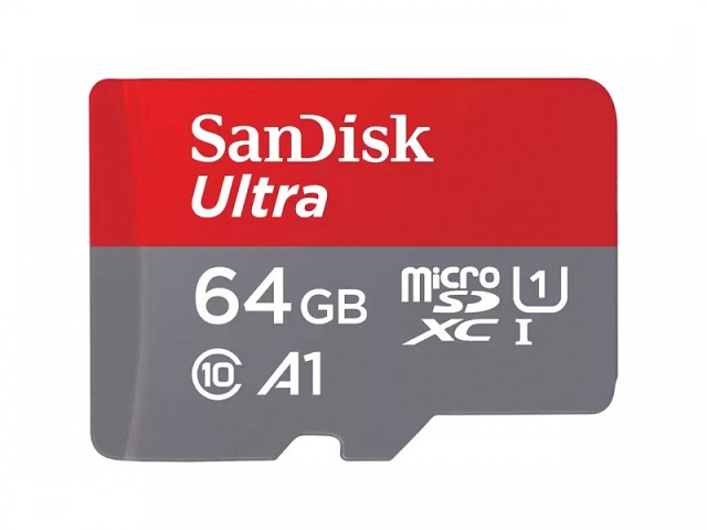 SanDisk Ultra - Tarjeta de memoria flash (adaptador microSDXC a SD Incluido) - 64 GB - A1 / UHS Class 1 / Class10 - microSDXC UHS-I