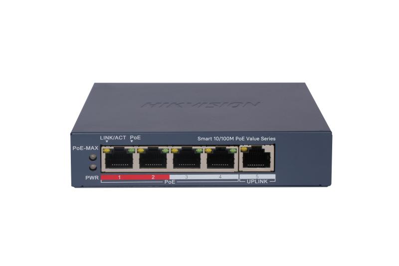 Switch Administrable 4 Puertos Fast Ethernet Cant. Uplinks PoE 50WW
