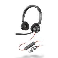 Auriculares Poly BW 3320 Stereo -M USB-C HS +USB-C/A