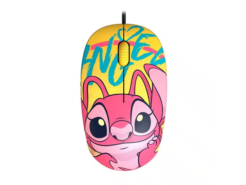 Ratón Cableado Disney Stich Amarillo