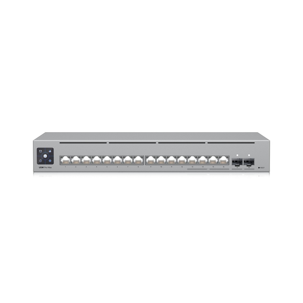 Switch Administrable L3 16 Puertos 2.5GbE 2 Uplinks Sfp+