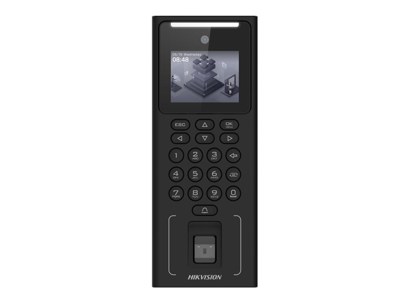 Terminal De Control De Acceso Hikvision Con Lector De Huella, Tarjeta Y Facial