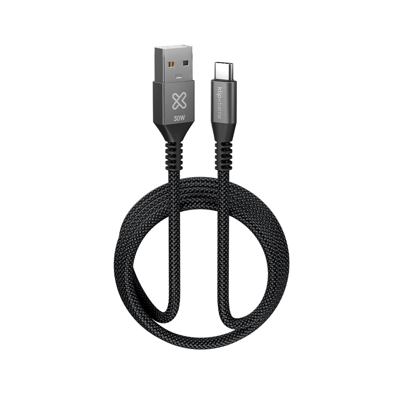 Cable De Carga USB-C A USB-A 1.8m 30W Braided Fast Charging