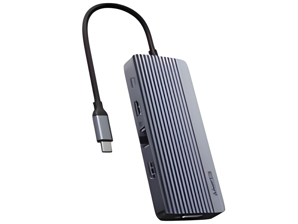 Hub USB-C 10 Puertos Dual Display